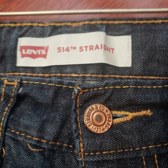 Levi's 514 Boys Straight Fit Jeans, DARK WASH ~ SIZE 10R - Picture 5 of 7
